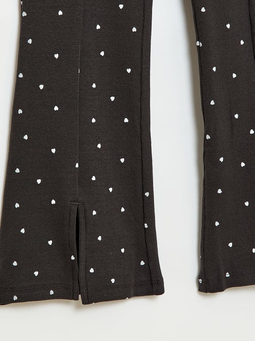 2-delige set: T-shirt en broek met flared pijpen - Kiabi