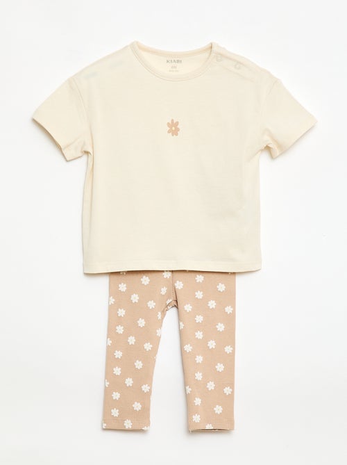 2-delige set T-shirt + legging - Kiabi