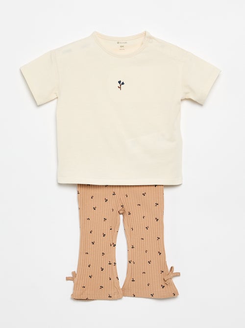 2-delige set T-shirt + legging - Kiabi