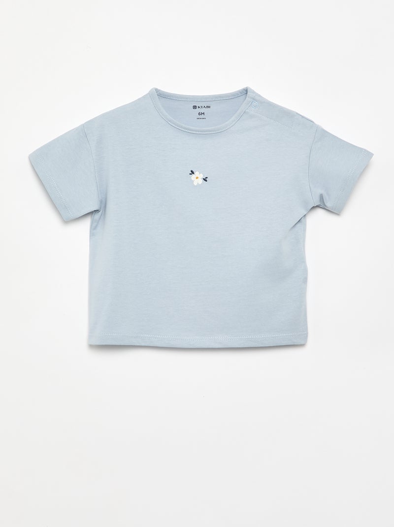 2-delige set T-shirt + legging Blauw - Kiabi