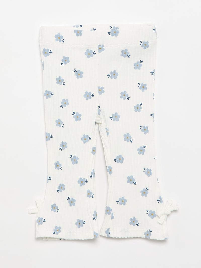 2-delige set T-shirt + legging Blauw - Kiabi