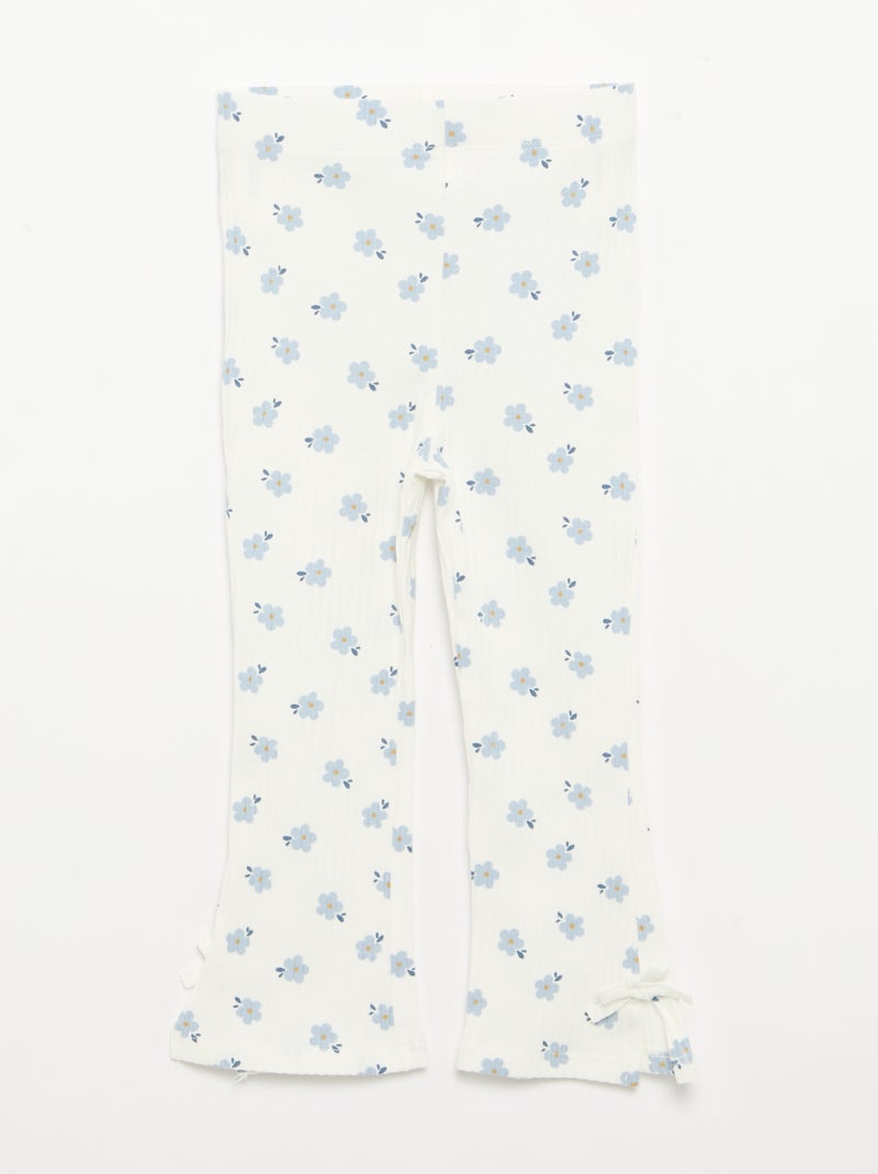 2-delige set T-shirt + legging Blauw - Kiabi
