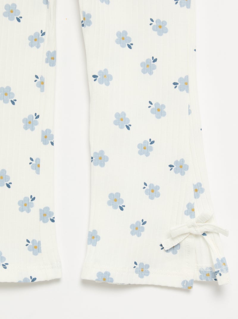 2-delige set T-shirt + legging Blauw - Kiabi