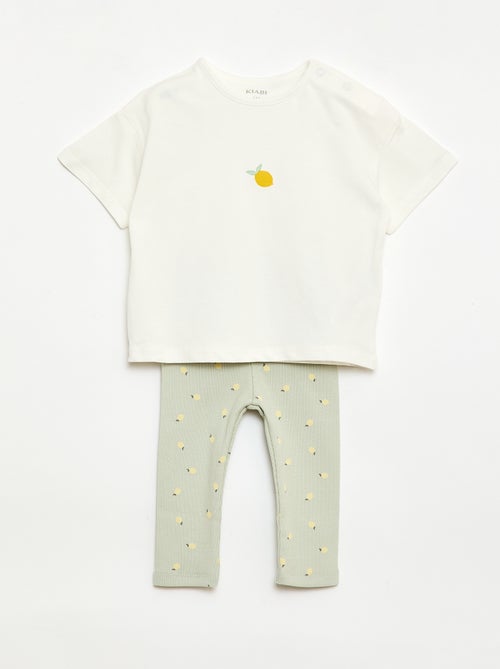 2-delige set T-shirt + legging - Kiabi