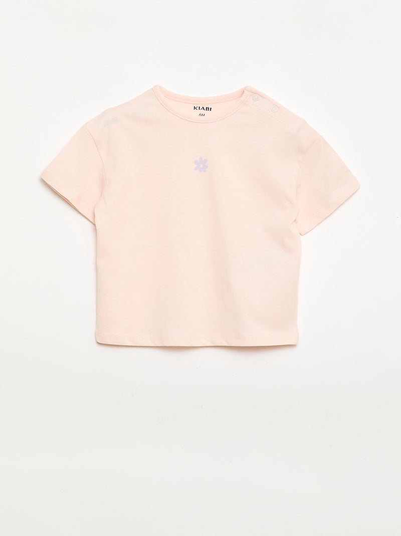 2-delige set T-shirt + legging Paars - Kiabi