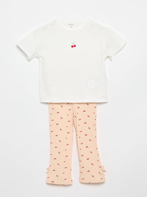 2-delige set T-shirt + legging - Kiabi