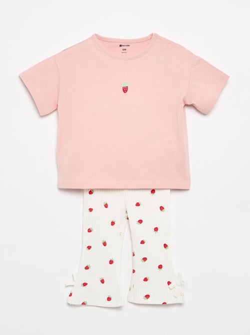 2-delige set T-shirt + legging - Kiabi