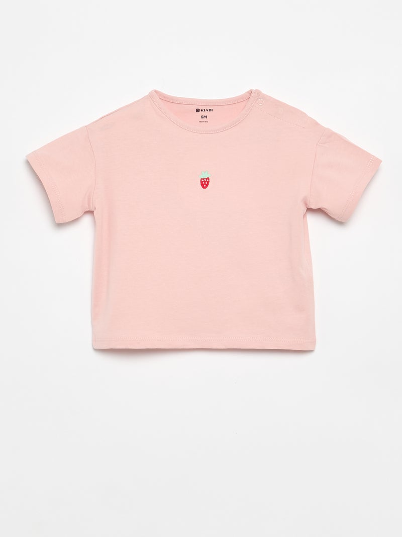 2-delige set T-shirt + legging Rose - Kiabi