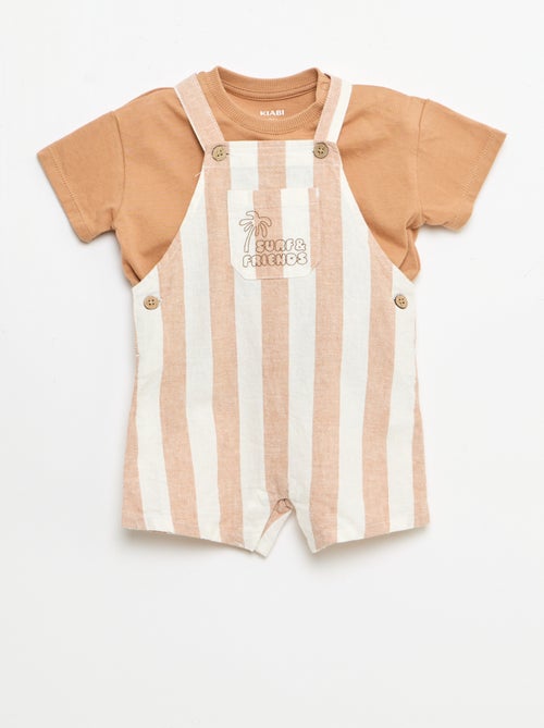 2-delige set T-shirt + tuinbroek - Kiabi