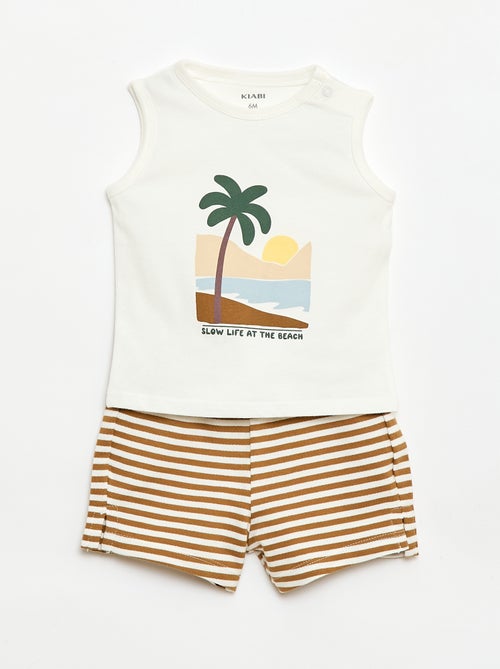 2-delige set: top + short - Kiabi