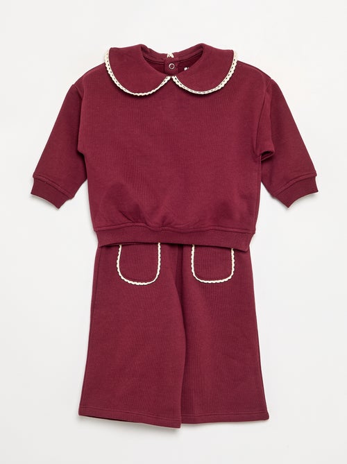 2-delige set van fleece - Sweater + broek - Kiabi