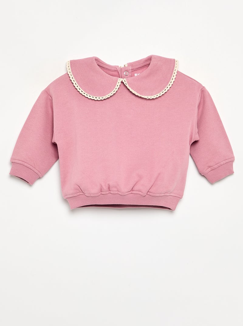2-delige set van fleece - Sweater + broek Rose - Kiabi