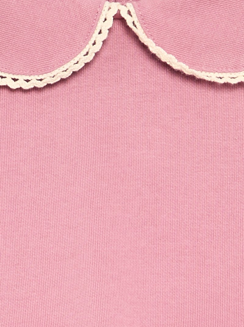 2-delige set van fleece - Sweater + broek Rose - Kiabi