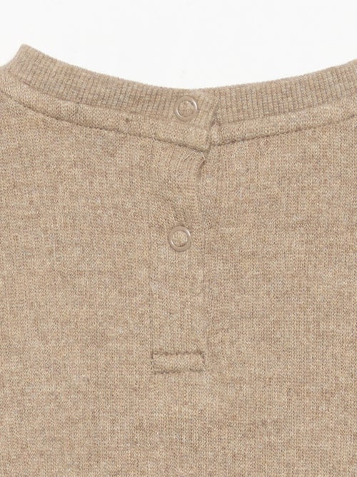 2-delige set van geribde stof - Sweater + broek - Kiabi