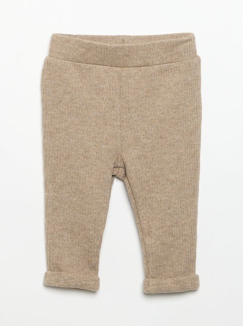 2-delige set van geribde stof - Sweater + broek - Kiabi