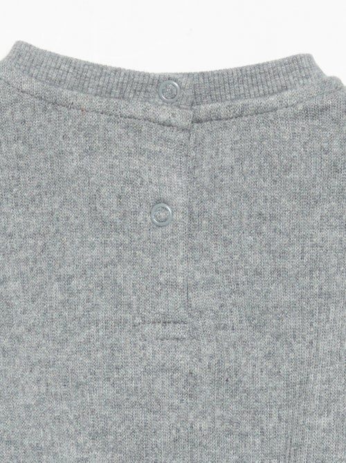 2-delige set van geribde stof - Sweater + broek - Kiabi