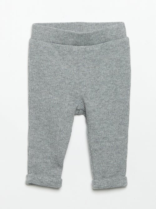2-delige set van geribde stof - Sweater + broek - Kiabi