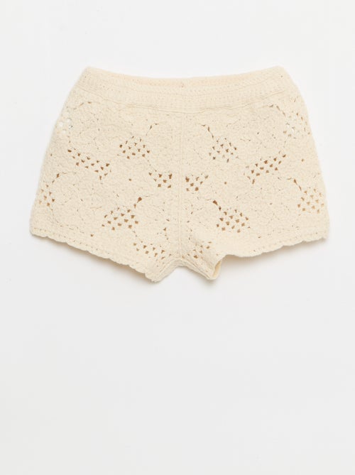 2-delige set van haakbreisel - top + short - Kiabi
