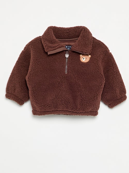 2-delige set van teddyfleece - Sweater + broek - Kiabi