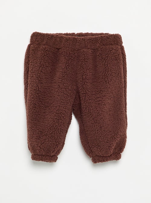 2-delige set van teddyfleece - Sweater + broek - Kiabi