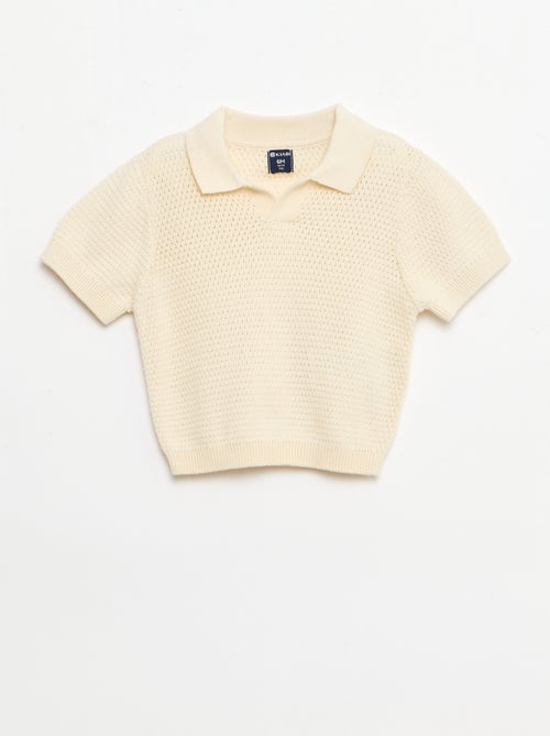 2-delige set van tricot - Poloshirt + short - Kiabi