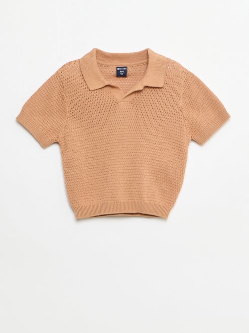 2-delige set van tricot - Poloshirt + short - Kiabi
