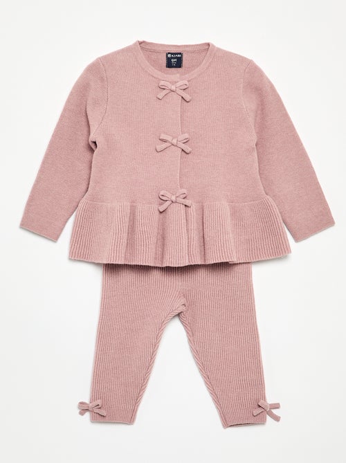 2-delige set van tricot - Trui + legging - Kiabi
