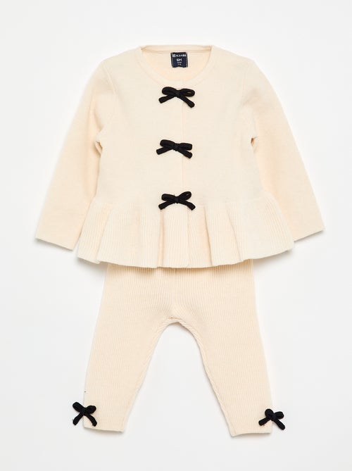2-delige set van tricot - Trui + legging - Kiabi