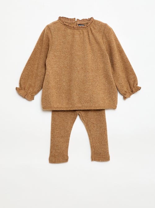 2-delige set van zachte teddy stof - Kiabi