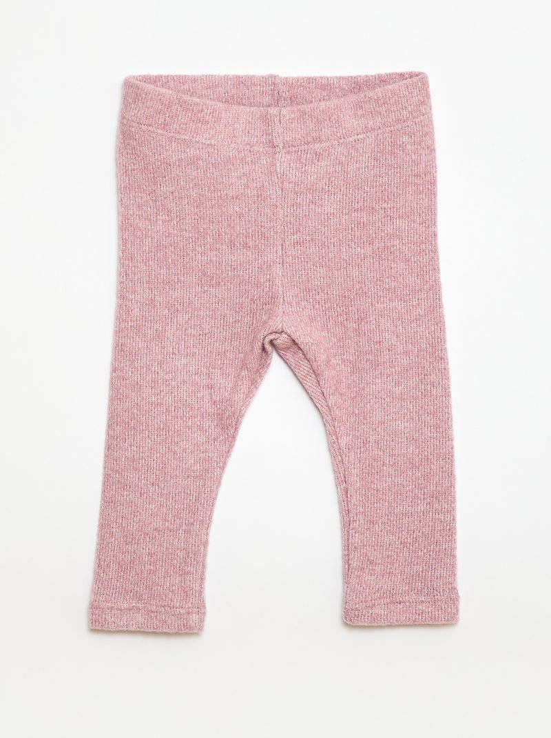 2-delige set van zachte teddy stof Rose - Kiabi