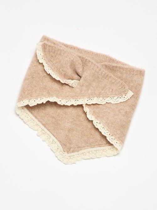 2-delige set voor babymeisjes - trui + sjaal met macramédetails - Kiabi
