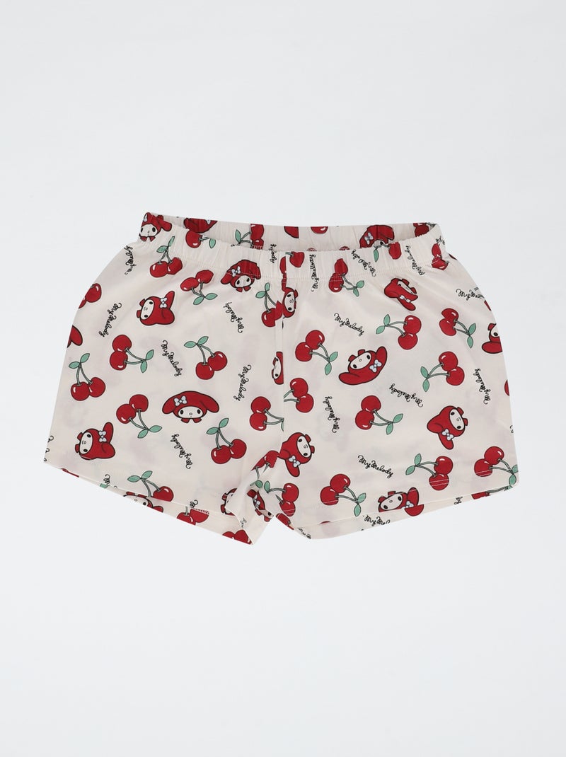 2-delige short pyjamaset 'Hello Kitty' Wit - Kiabi