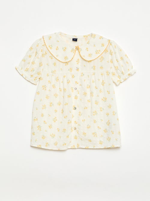 2-delige shortpyjama met ruches - Kiabi