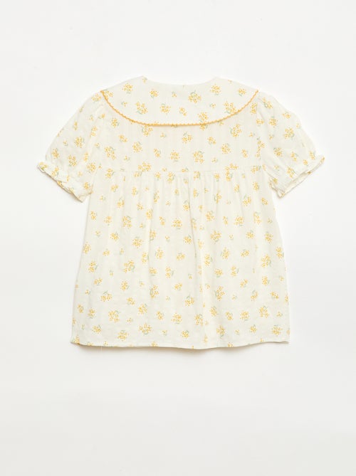 2-delige shortpyjama met ruches - Kiabi