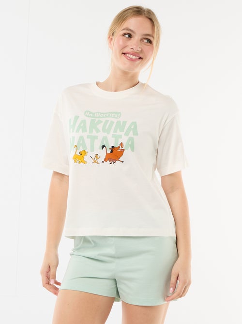 2-delige shortpyjama met 'Simba'-print - Kiabi