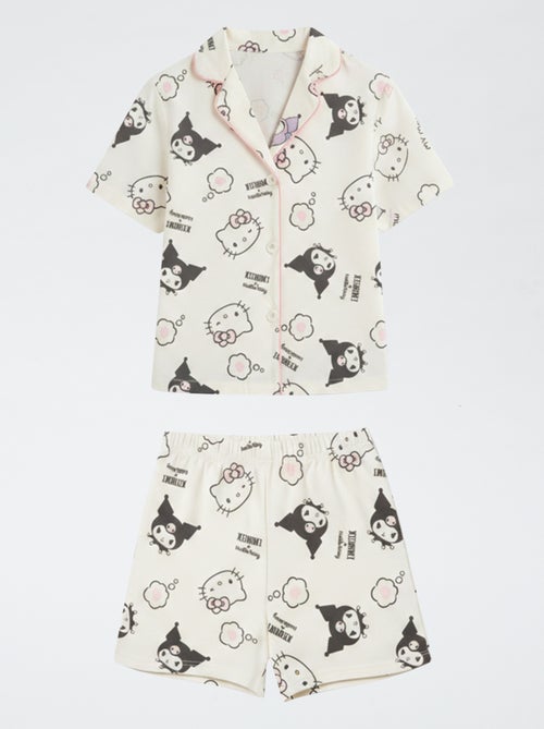 2-delige shortpyjama van katoenjersey 'Hello Kitty' - Kiabi