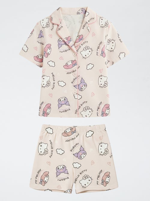 2-delige shortpyjama van katoenjersey 'Hello Kitty' - Kiabi