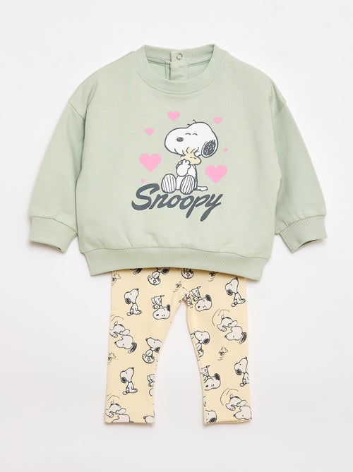 2-delige 'Snoopy' set Sweatshirt + legging - Kiabi