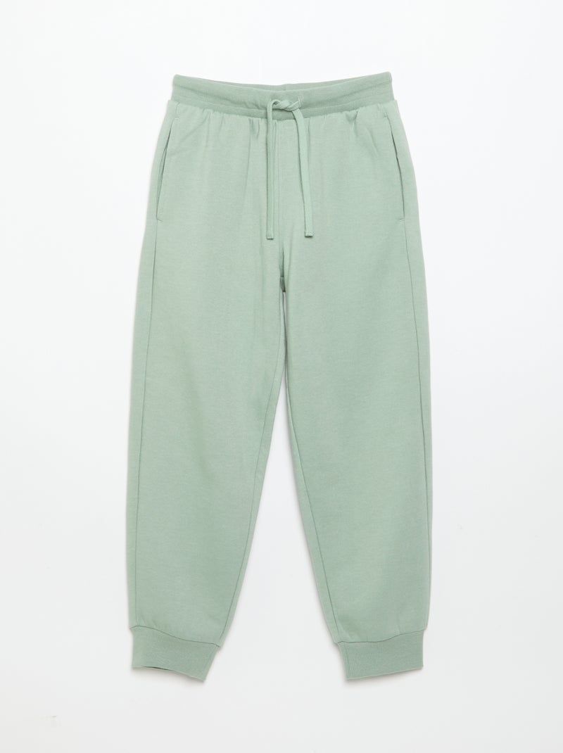 2-delige sporttrainingset met sweater en broek Groen - Kiabi