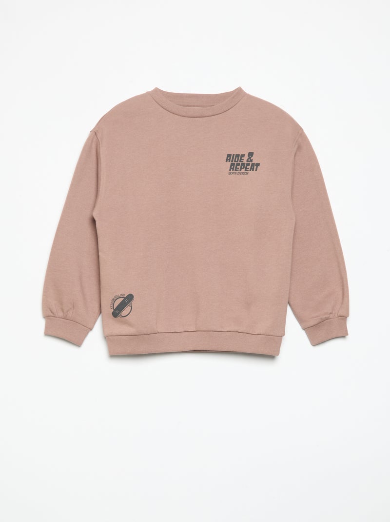 2-delige sporttrainingset met sweater en broek Rose - Kiabi