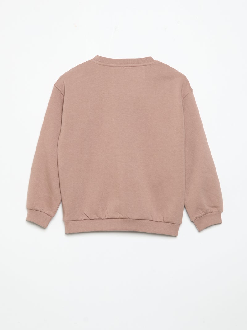 2-delige sporttrainingset met sweater en broek Rose - Kiabi