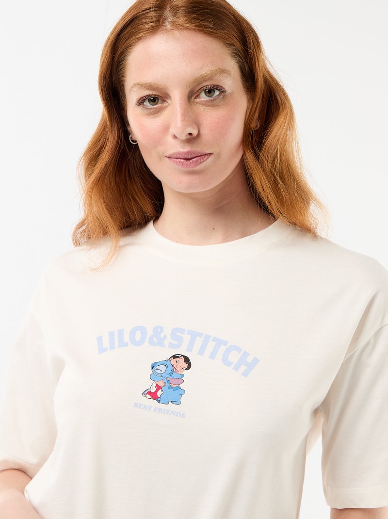 2-delige 'Stitch' shortpyjama Wit - Kiabi