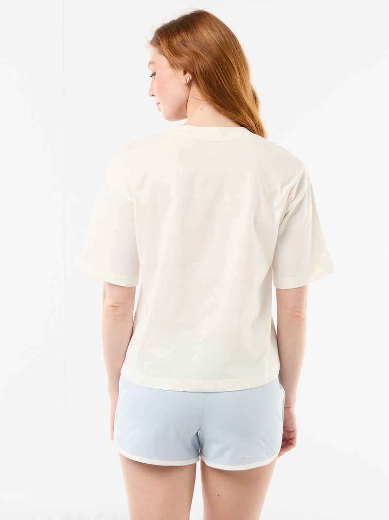 2-delige 'Stitch' shortpyjama Wit - Kiabi