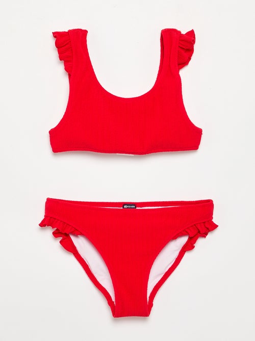 2-delige zwemkleding met ruches - Kiabi