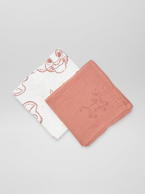 2 hydrofiele doeken 'Simba' 'Disney' - Kiabi