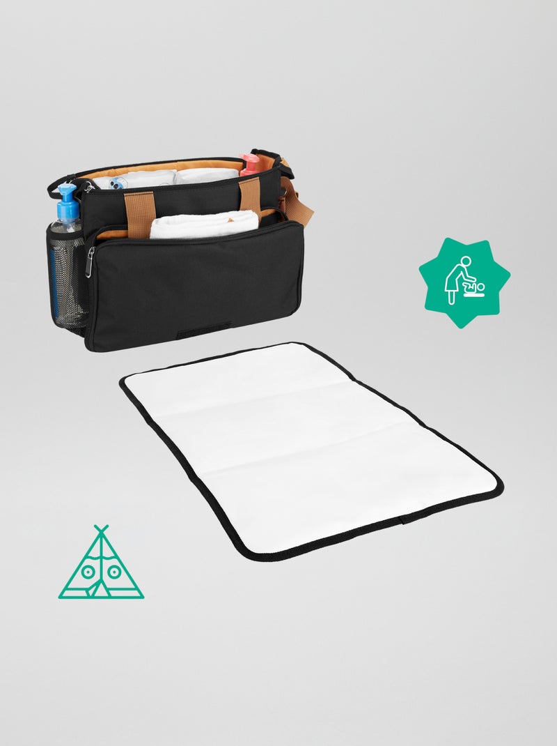 2-in-1 luiertas 'Badabulle' ZWART - Kiabi