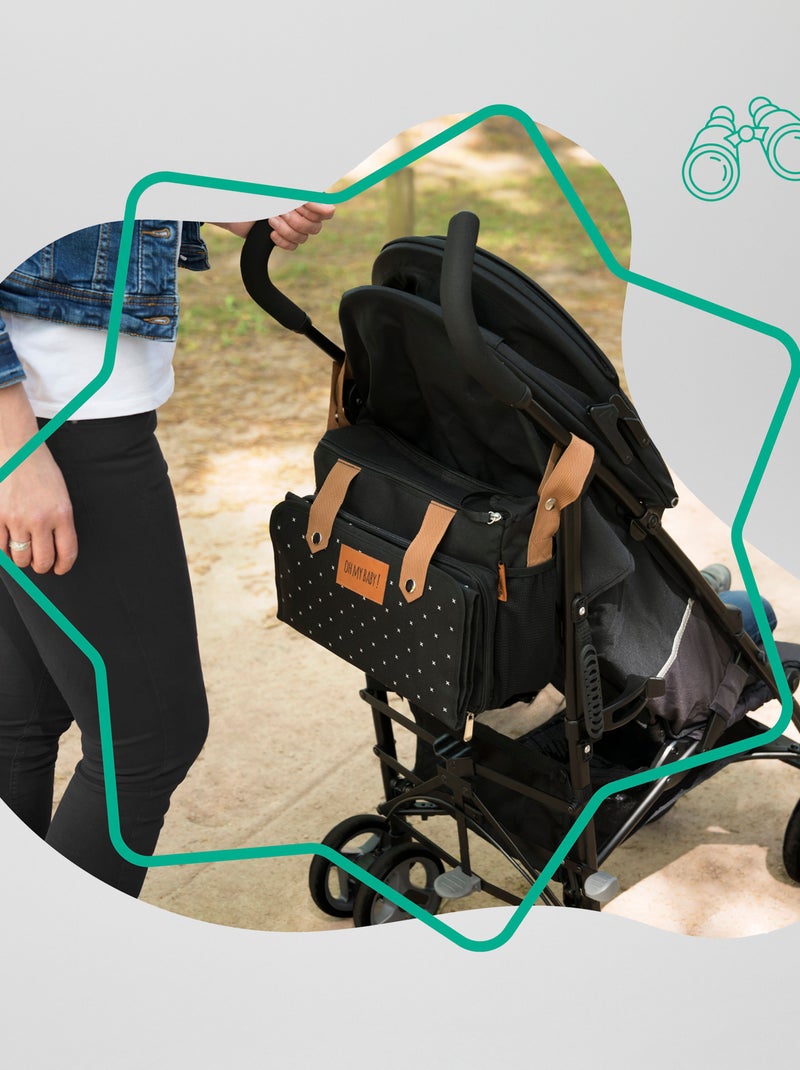 2-in-1 luiertas 'Badabulle' ZWART - Kiabi