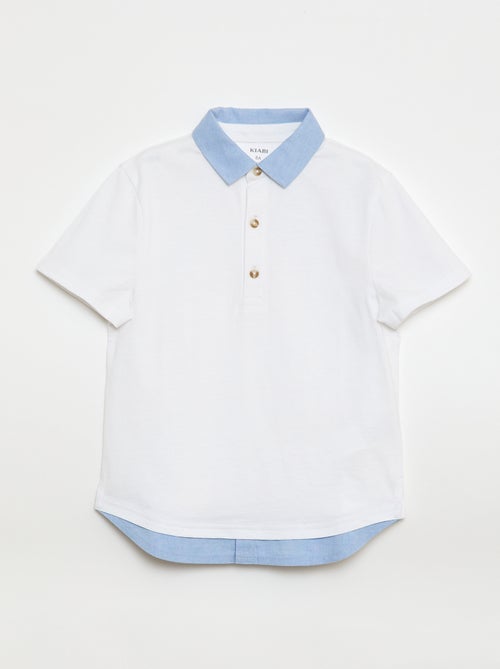 2-in-1-polo met korte mouwen - Kiabi