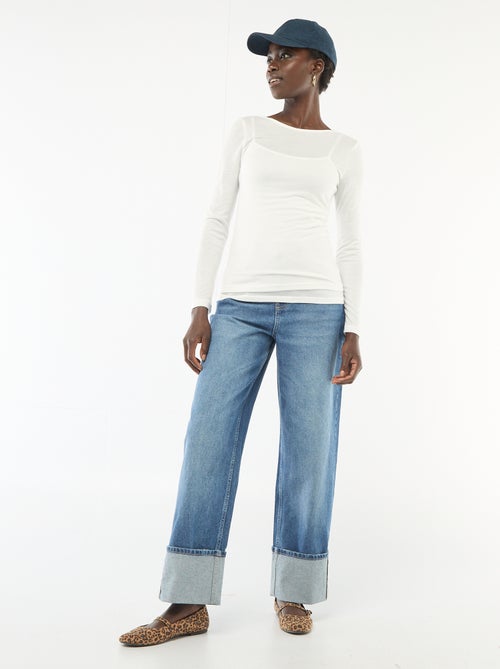 2-in-1 T-shirt hemdje - Kiabi