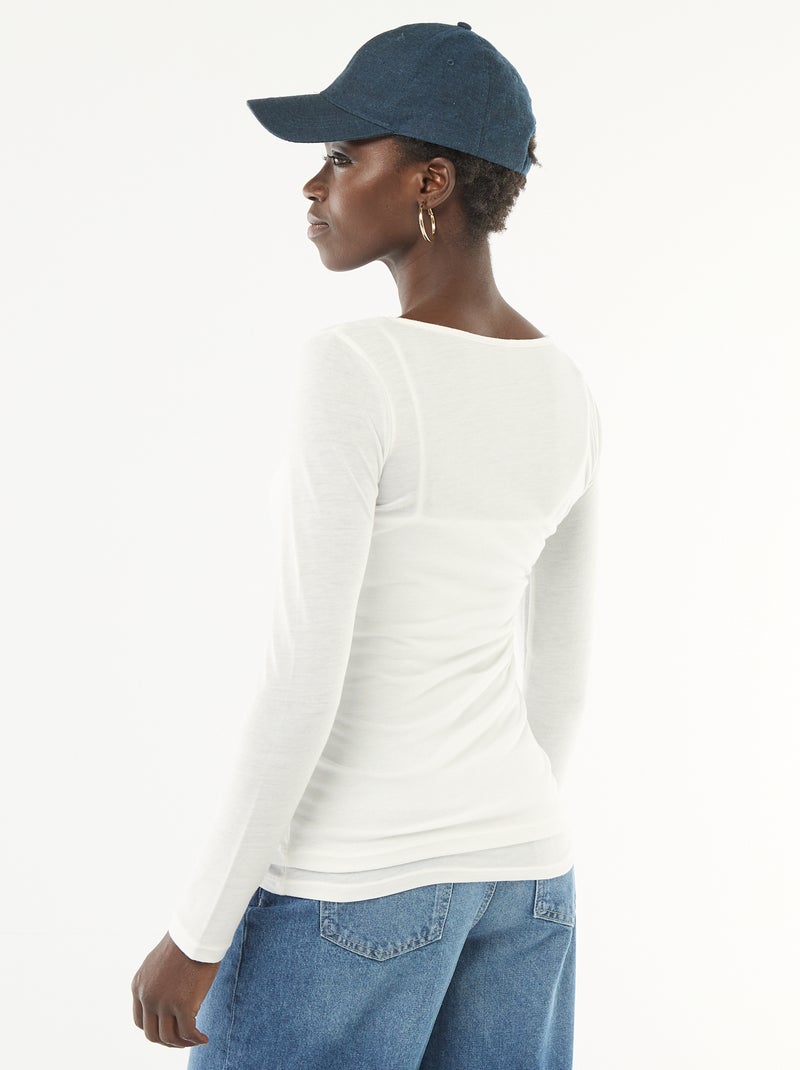 2-in-1 T-shirt hemdje Wit - Kiabi